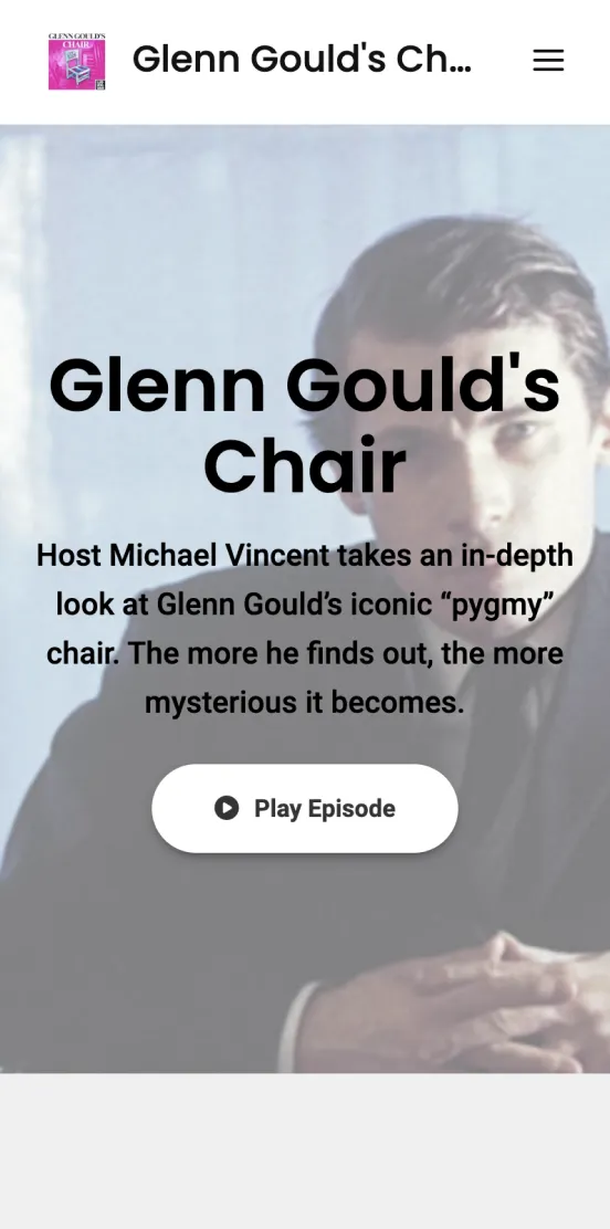 Glenn Goulds Chair episode